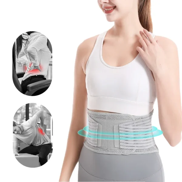 Waist Trainer Belt: Adjustable Back Support Brace - Image 5