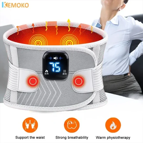 Waist Trainer Belt with Vibration & Airbag Support - Image 2