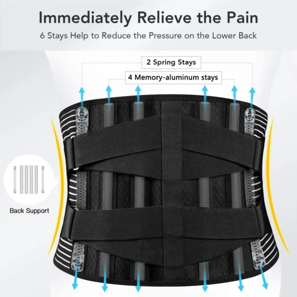 Waist Trainer Belt Adjustable Back Support Relief - Image 3