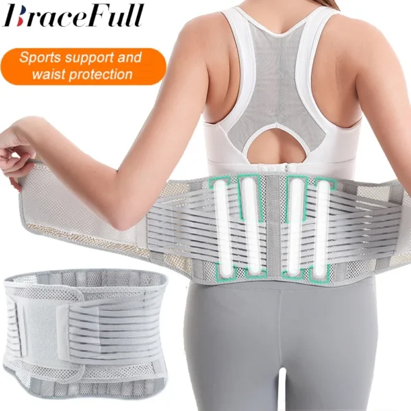 Waist Trainer Belt: Adjustable Back Support Brace