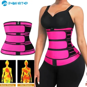 Waist Trainer Belt with 3 Straps & Tummy Control