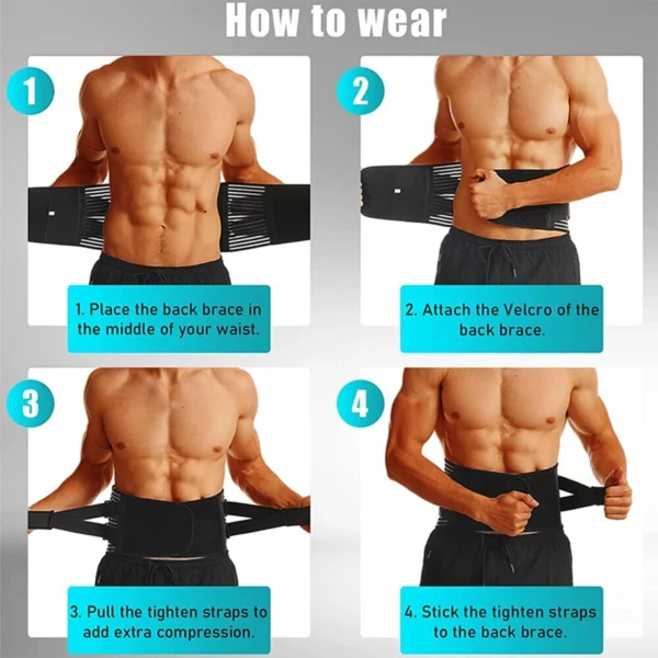 Waist Trainer Belt Adjustable Back Support Relief - Image 6
