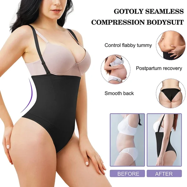 Waist Trainer Belt Bodysuit for Tummy Control - Image 2